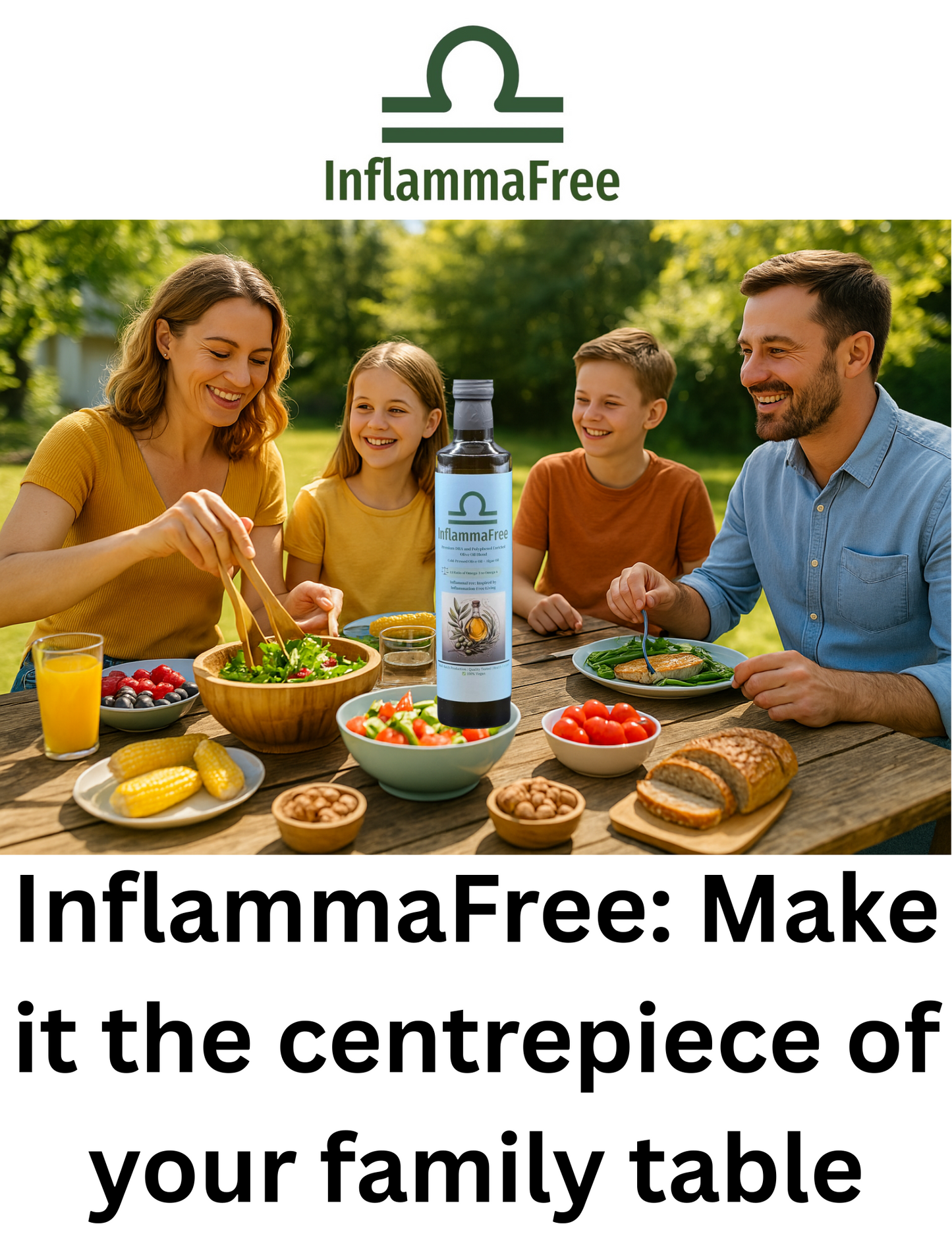 InflammaFree Premium DHA and Polyphenol Enriched Olive Oil Blend